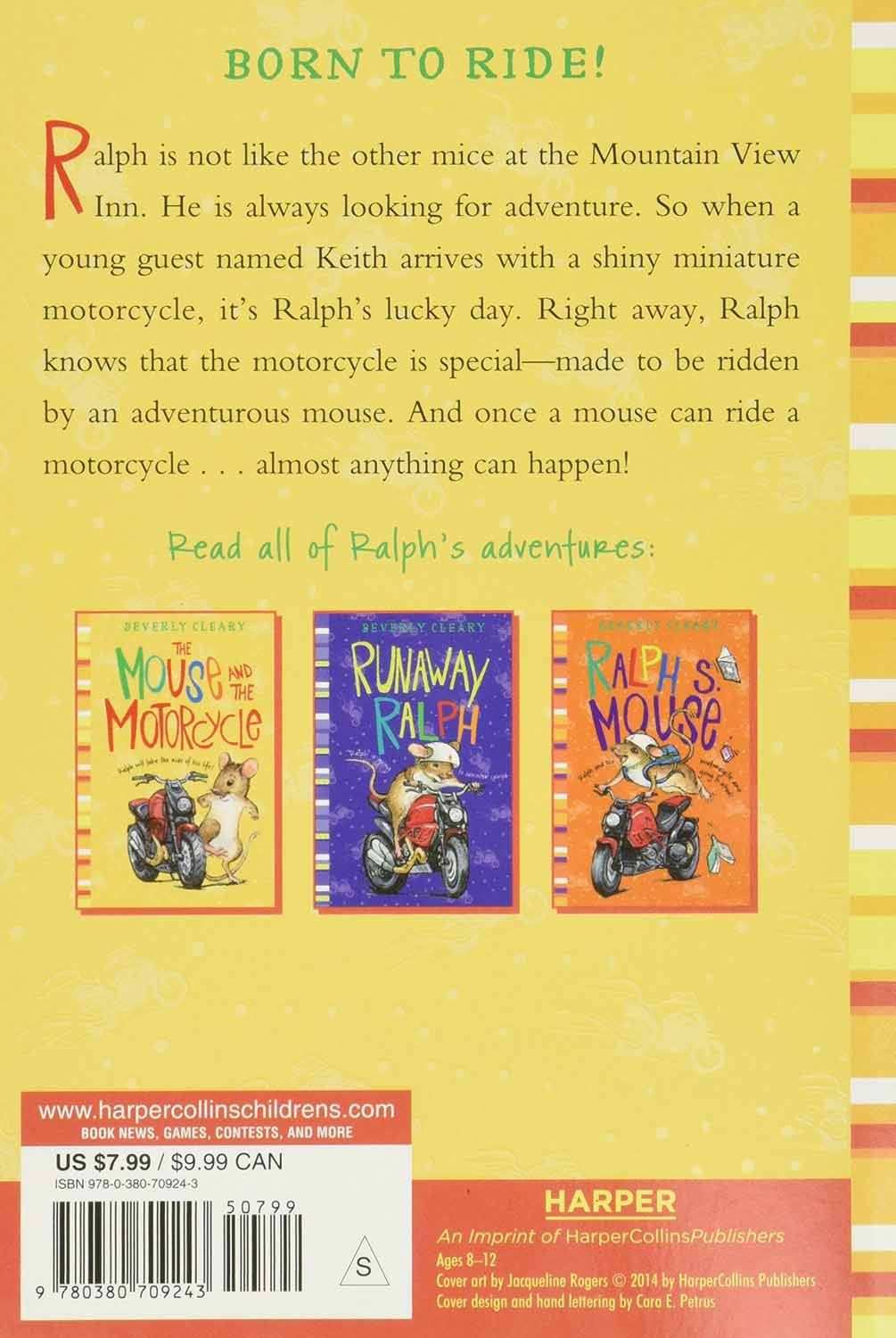 Ralph Mouse #01 - The Mouse and the Motorcycle (Beverly Cleary) - 買書書 BuyBookBook