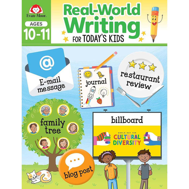 Real-World Writing for Today's Kids (Ages 10-11) (Evan-Moor)-Activity: 學習補充 Learning & Supplemental-買書書 BuyBookBook