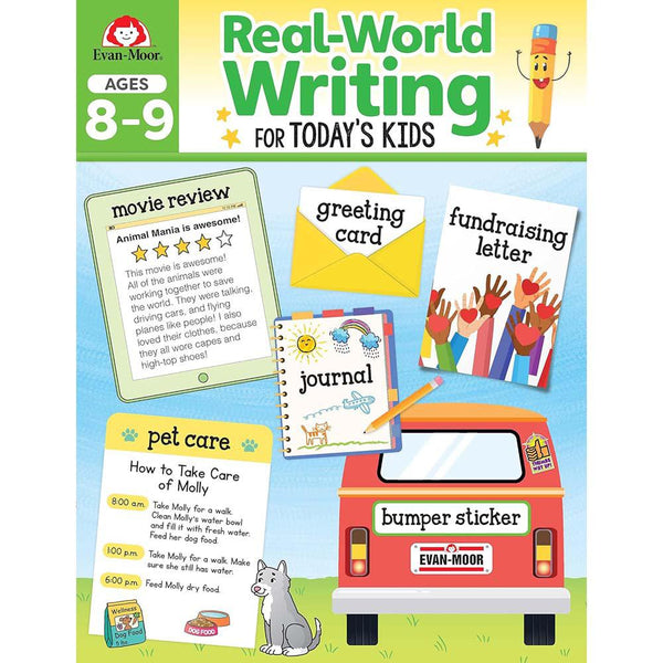 Real-World Writing for Today's Kids (Ages 8 - 9) (Evan-Moor)-Activity: 學習補充 Learning & Supplemental-買書書 BuyBookBook