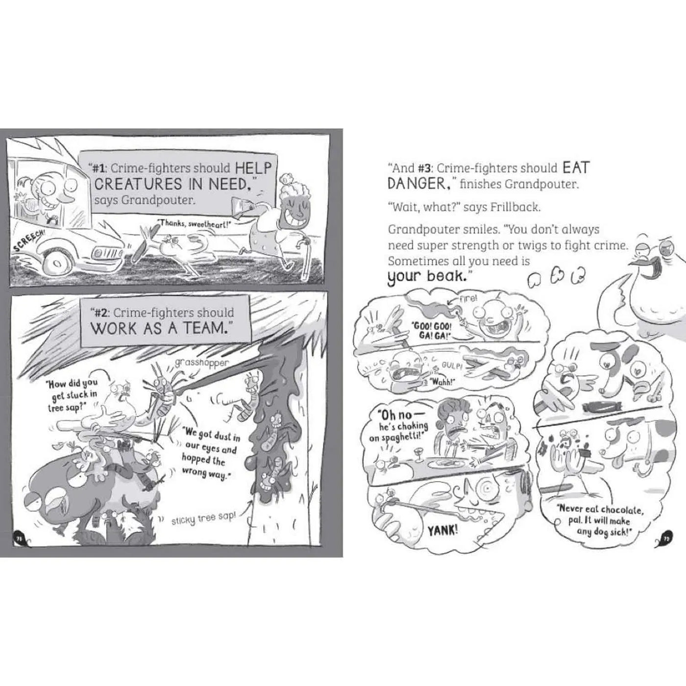 Real Pigeons #02 Eat Danger  (Hardcover) PRHUS