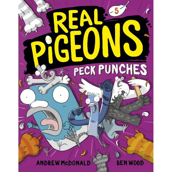 Real Pigeons #05 Peck Punches (Hardback)-Fiction: 幽默搞笑 Humorous-買書書 BuyBookBook