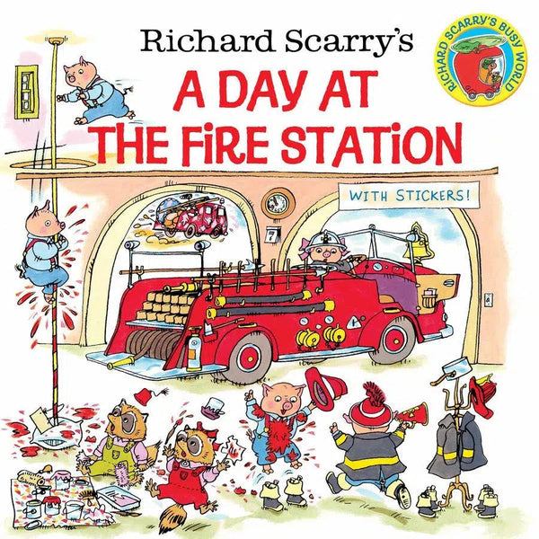 Richard Scarry's A Day at the Fire Station-Children’s / Teenage fiction: General and modern fiction-買書書 BuyBookBook