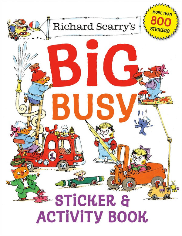 Richard Scarry's Big Busy Sticker & Activity Book-Children’s / Teenage fiction: Nature and animal stories-買書書 BuyBookBook