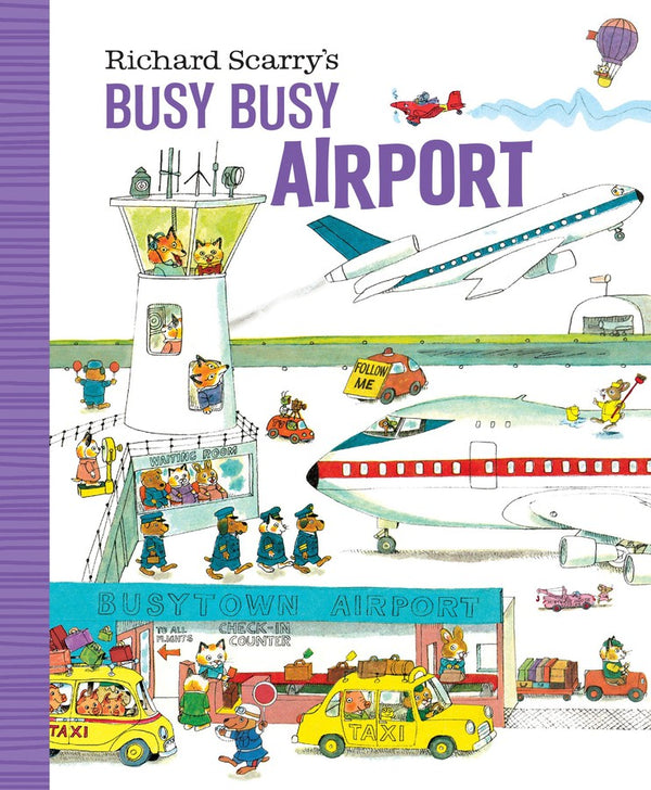 Richard Scarry's Busy Busy Airport-Children’s / Teenage fiction: General and modern fiction-買書書 BuyBookBook