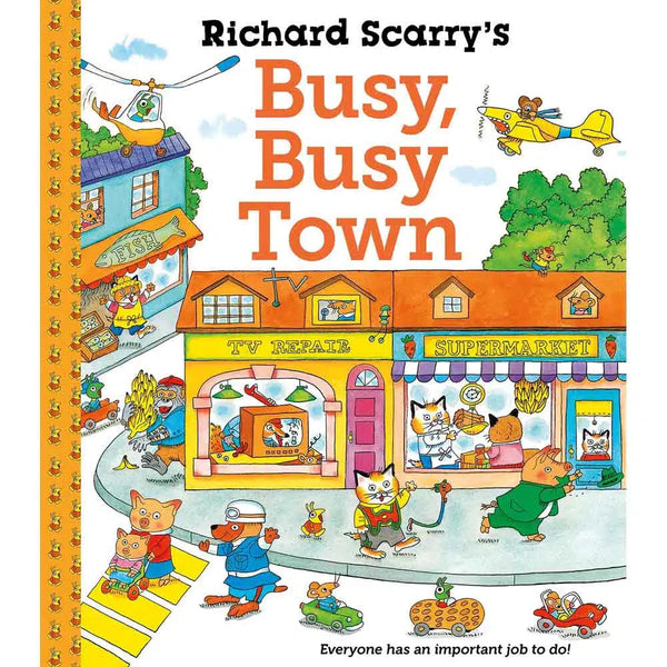 Richard Scarry's Busy, Busy Town (Richard Scarry)-Fiction: 幽默搞笑 Humorous-買書書 BuyBookBook