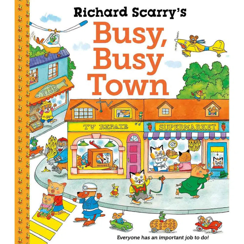 Richard Scarry's Busy, Busy Town (Richard Scarry)-Fiction: 幽默搞笑 Humorous-買書書 BuyBookBook