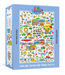 Richard Scarry's Cars and Trucks and Things That Go: 1000-Piece Puzzle-Hobbies/ quizzes/ games-買書書 BuyBookBook