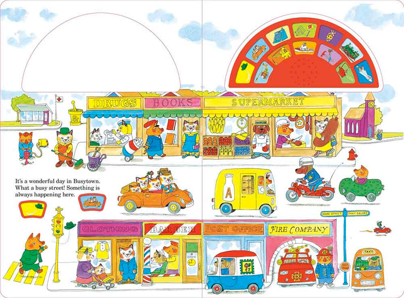 Richard Scarry's Sounds of Busytown (Richard Scarry)-Nonfiction: 學前基礎 Preschool Basics-買書書 BuyBookBook