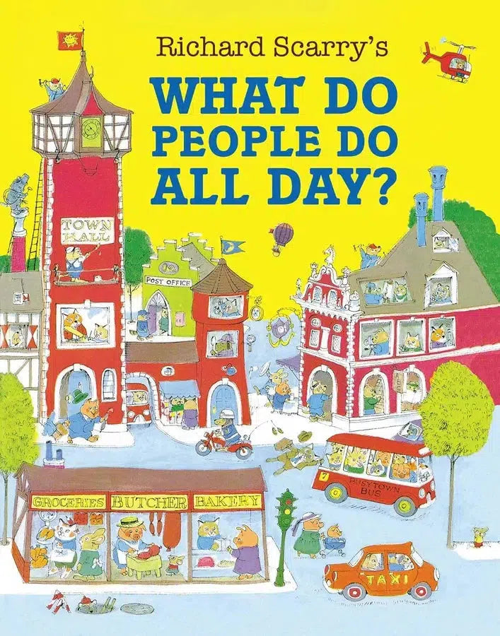 Richard Scarry's What Do People Do All Day?-Children’s / Teenage fiction: Nature and animal stories-買書書 BuyBookBook