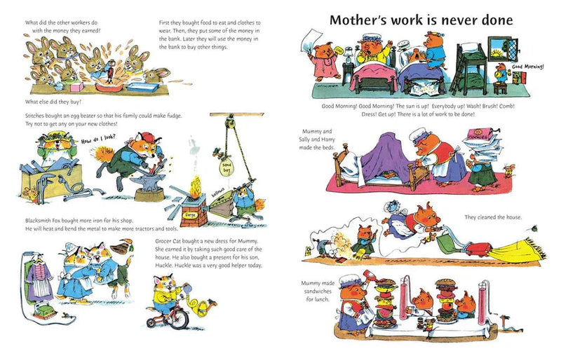 Richard Scarry's What Do People Do All Day?-Children’s / Teenage fiction: Nature and animal stories-買書書 BuyBookBook