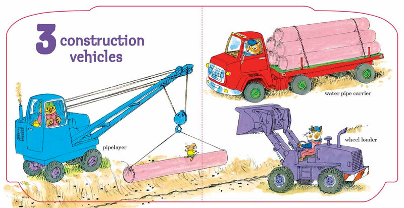 Richard Scarry's Cars and Trucks from 1 to 10-Nonfiction: 學前基礎 Preschool Basics-買書書 BuyBookBook