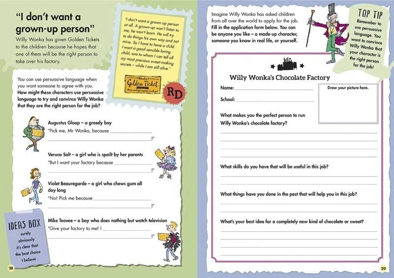 Roald Dahl's Creative Writing with Charlie and the Chocolate Factory: How to Write Tremendous Characters