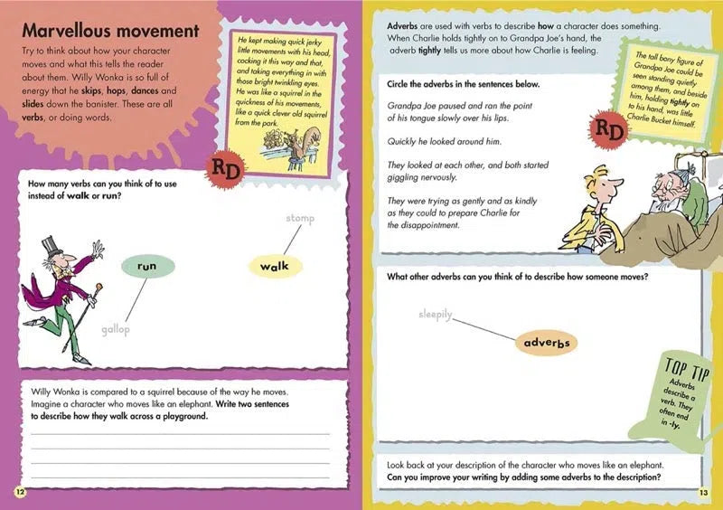 Roald Dahl's Creative Writing with Charlie and the Chocolate Factory: How to Write Tremendous Characters