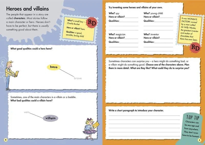 Roald Dahl's Creative Writing with Charlie and the Chocolate Factory: How to Write Tremendous Characters