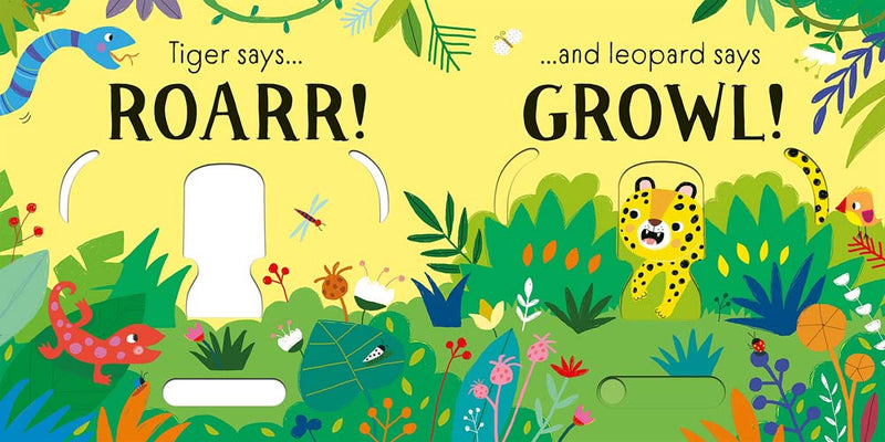 Roarr! (Usborne Slider Sound Books) (Sam Taplin)-Nonfiction: 動物植物 Animal & Plant-買書書 BuyBookBook