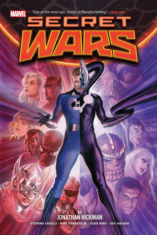 SECRET WARS BY JONATHAN HICKMAN OMNIBUS ALEX ROSS REED RICHARDS COVER-Graphic novel / Comic book / Manga: genres-買書書 BuyBookBook