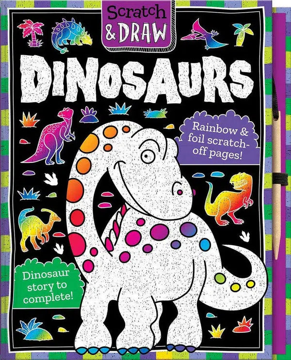 Scratch & Draw Dinosaurs (Scratch Art Activity Book) (Nat Lambert)