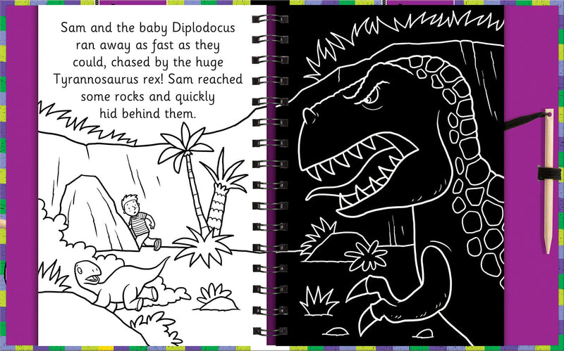 Scratch & Draw Dinosaurs (Scratch Art Activity Book) (Nat Lambert)