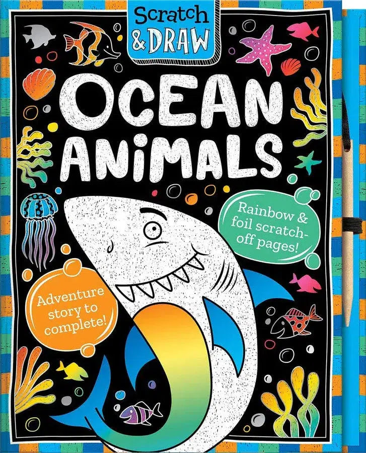 Scratch & Draw Ocean Animals (Scratch Art Activity Book) (Susie Linn)