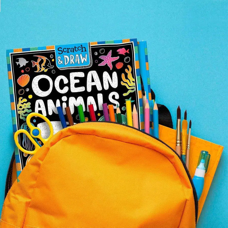 Scratch & Draw Ocean Animals (Scratch Art Activity Book) (Susie Linn)