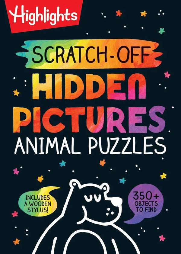 Scratch-Off Hidden Pictures Animal Puzzles-Children’s interactive and activity books and kits-買書書 BuyBookBook