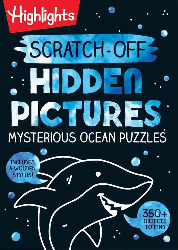 Scratch-Off Hidden Pictures Mysterious Ocean Puzzles-Children’s interactive and activity books and kits-買書書 BuyBookBook