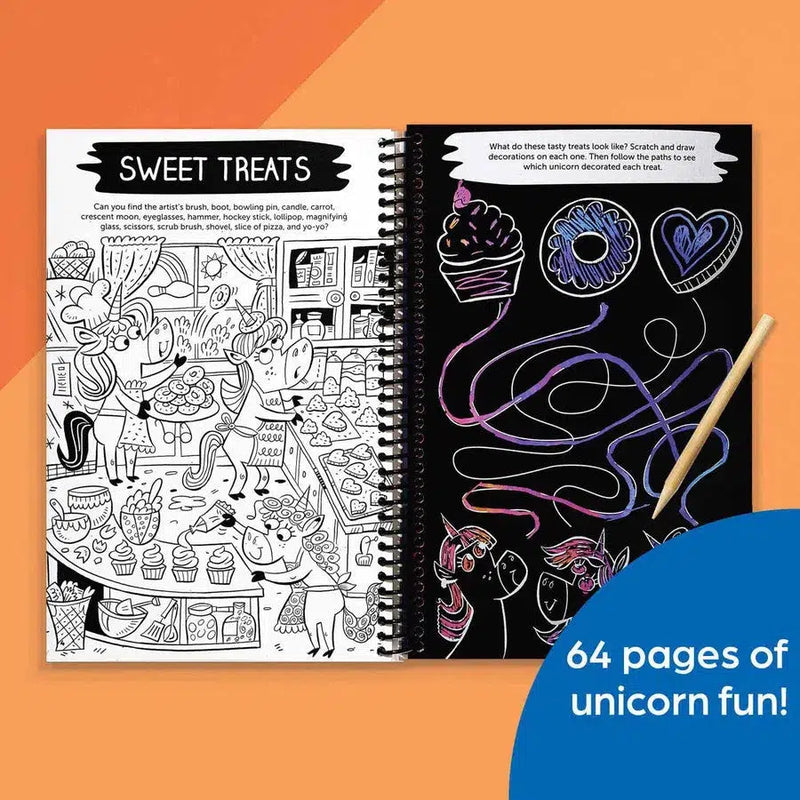 Scratch-Off Hidden Pictures Unicorn Puzzles (Highlights Scratch-Off Activity Books)-Activity: 益智解謎 Puzzle & Quiz-買書書 BuyBookBook