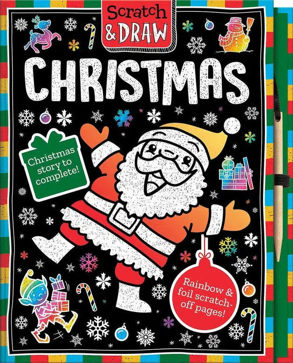 Scratch and Draw Christmas (Scratch Art Activity Book) (Kit Elliot)