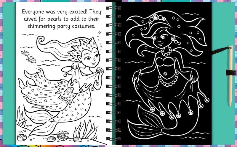 Scratch and Draw Mermaids (Scratch Art Activity Book) (Connie Isaacs)