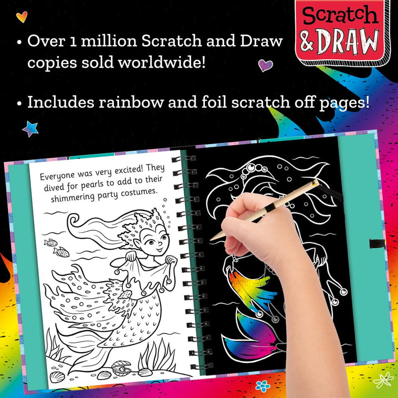 Scratch and Draw Mermaids (Scratch Art Activity Book) (Connie Isaacs)