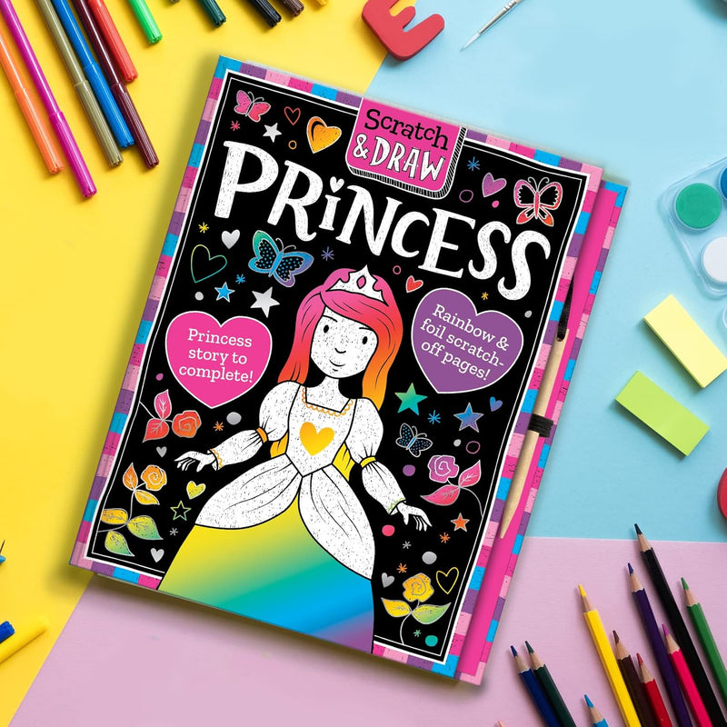 Scratch and Draw Princess (Scratch Art Activity Book) (Nat Lambert)