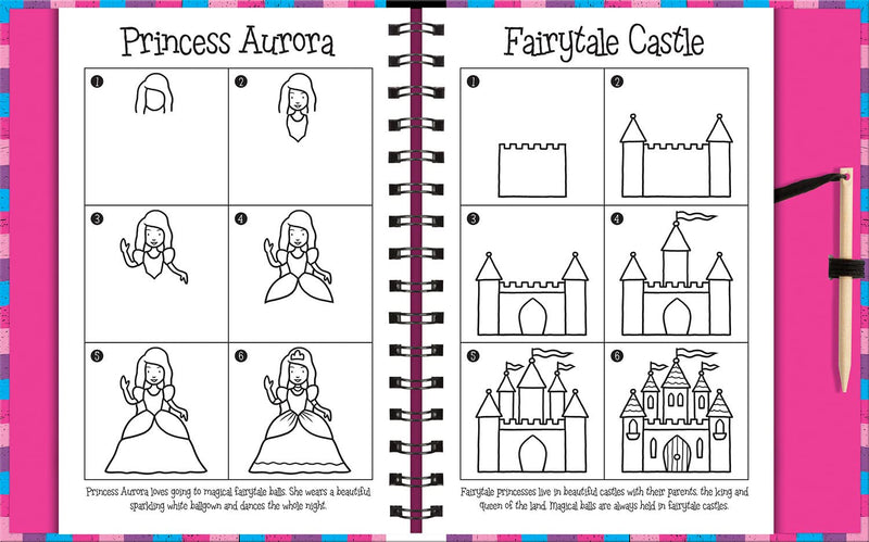 Scratch and Draw Princess (Scratch Art Activity Book) (Nat Lambert)