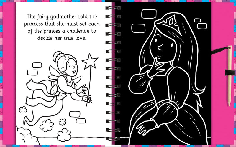 Scratch and Draw Princess (Scratch Art Activity Book) (Nat Lambert)