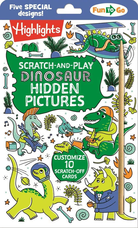 Scratch-and-Play Dinosaur Hidden Pictures-Children’s interactive and activity: drawing, colouring and painting-買書書 BuyBookBook