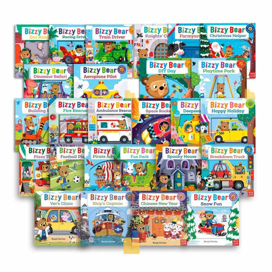 Bizzy Bear Gigantic Bundle (26 Board Books with QR code Audio)-Nonfiction: 學前基礎 Preschool Basics-買書書 BuyBookBook