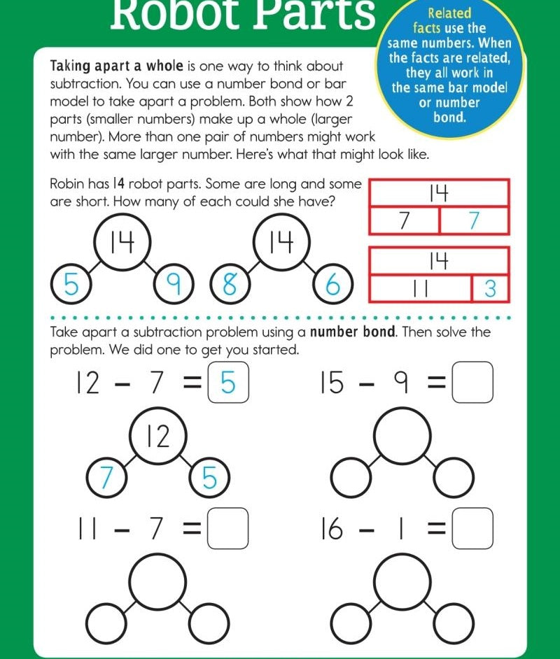 Second Grade Subtraction Learning Fun Workbook (Highlights)-Activity: 益智解謎 Puzzle & Quiz-買書書 BuyBookBook