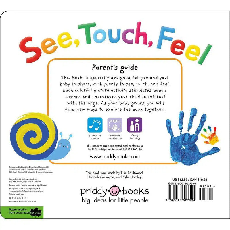 See, Touch, Feel - A First Sensory Book (Board Book) Priddy