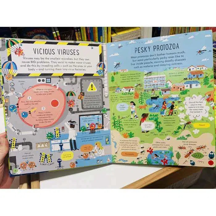 See inside Germs Usborne