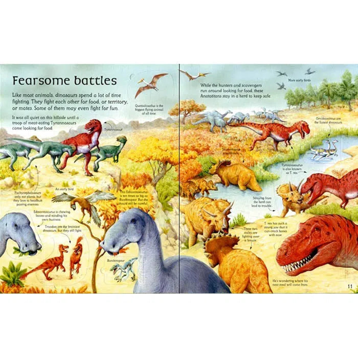 See inside the world of dinosaurs Usborne