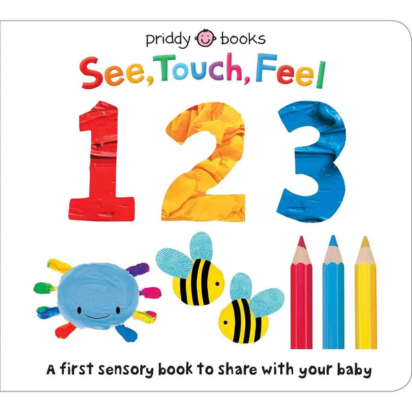 See, Touch, Feel - 123 (Board Book) Priddy