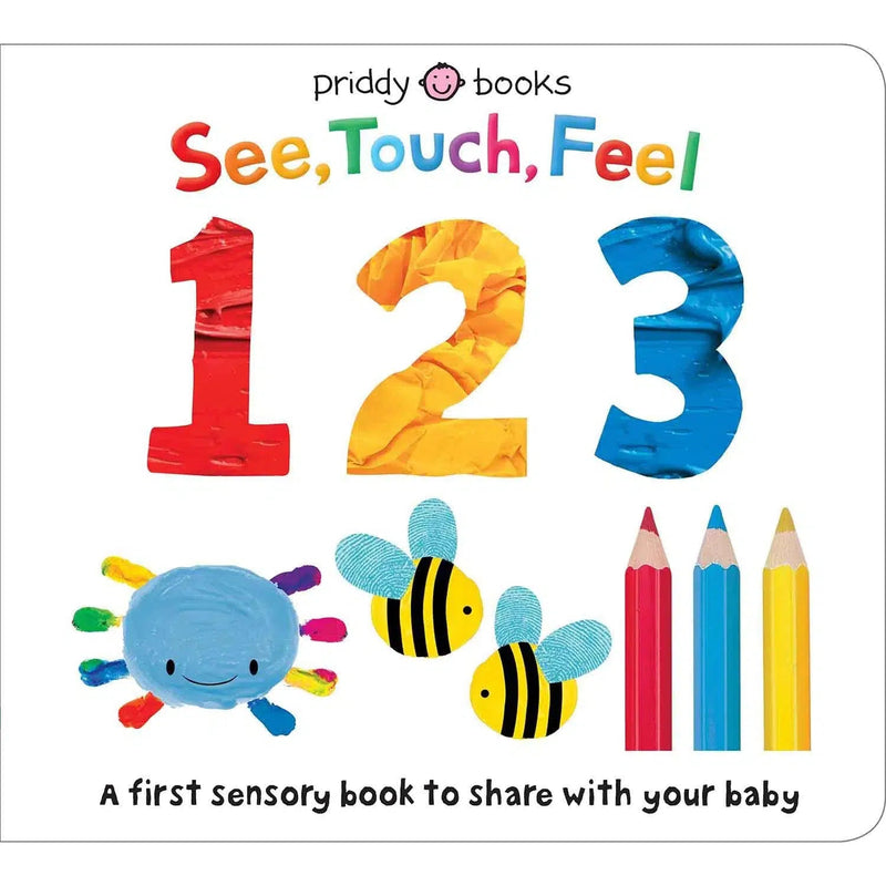 See, Touch, Feel - 123 (Board Book) Priddy