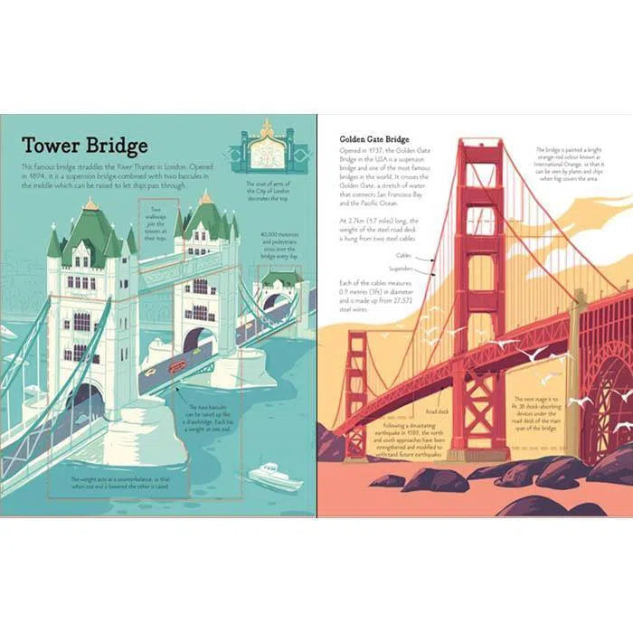 See inside bridges, towers and tunnels Usborne