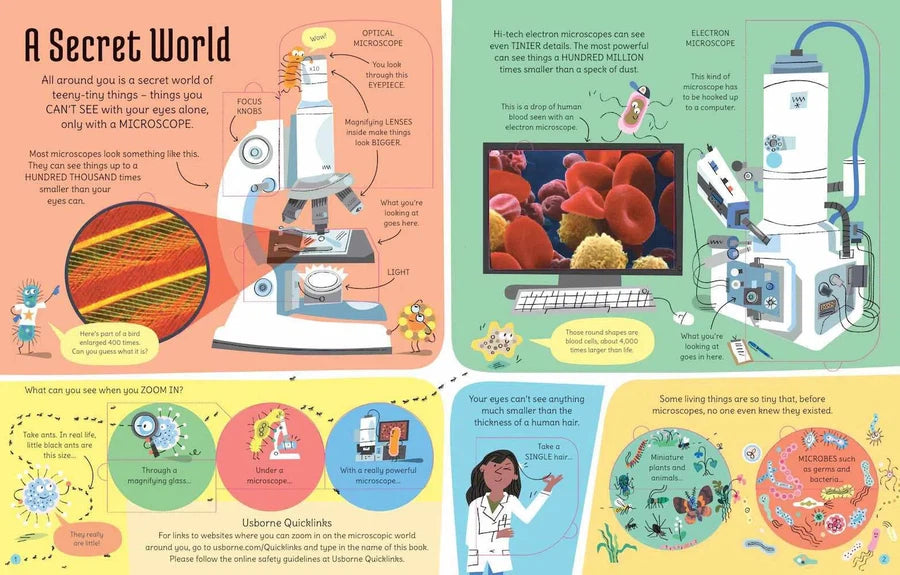 See inside Microscopic World Usborne