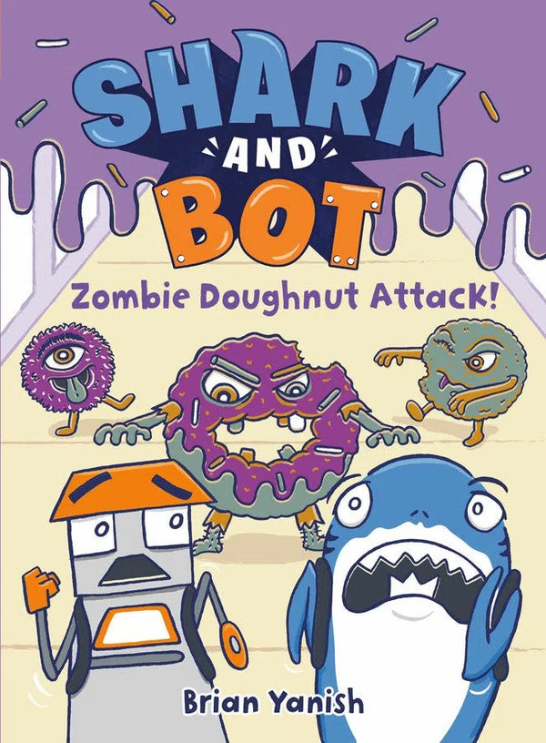 Shark and Bot #3: Zombie Doughnut Attack!-Graphic novel / Comic book / Manga: genres-買書書 BuyBookBook