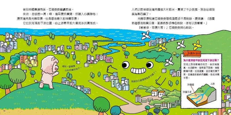 石獅安安愛遊歷：誰是香港地貌冠軍？認識香港不同的地貌-非故事: 常識通識 General Knowledge-買書書 BuyBookBook