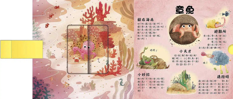 是誰藏在沙漠和海裡? (拉頁書)-非故事: 動物植物 Animal & Plant-買書書 BuyBookBook