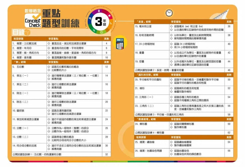 數學概念Concept Check重點題型訓練 (配合最新數學科課程)-補充練習: 數學科 Math-買書書 BuyBookBook