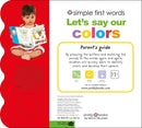 Simple First Words - Let's Say Our Colors - 買書書 BuyBookBook