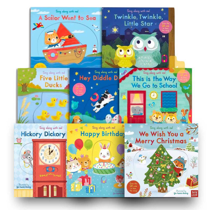 Sing Along With Me! Smart Bundle (Board books with QR code)(Nosy Crow)-Nonfiction: 學前基礎 Preschool Basics-買書書 BuyBookBook