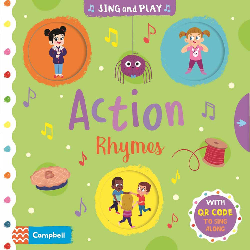 Sing and Play - Action Rhymes (Board Book with QR code) Campbell